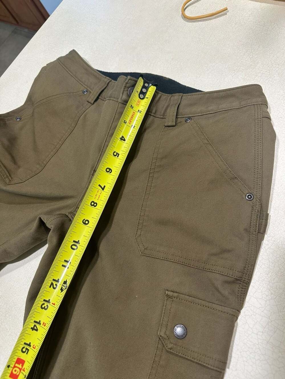 Duluth Flex Fire Hose Cargo Pants Womens 6x29 (27x29) Brown Relaxed Work - Picture 7 of 10